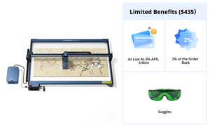 AtomStack A40 Max Large Size Laser Engraving And Cutting Machine with F60 Air Assist Kit