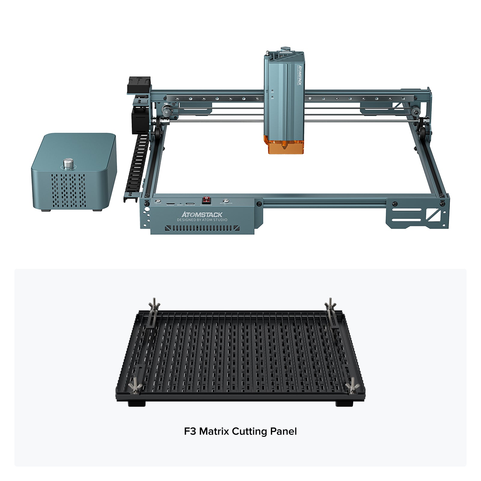 Graveur laser AtomStack A40 Pro V2 avec kit d'assistance pneumatique F60 