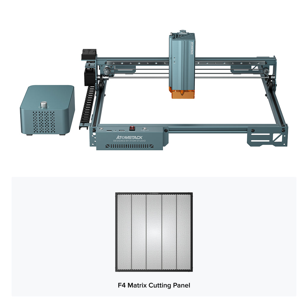 AtomStack A40 Pro V2 Laser Engraver with F60 Air Assist Kit（CA Plug）