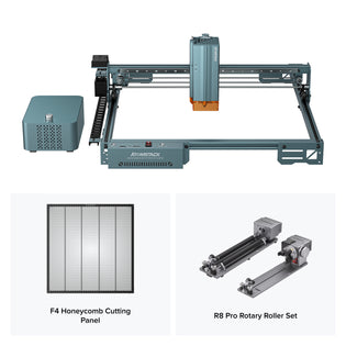 Grabador láser AtomStack A40 Pro V2 con kit de asistencia de aire F60