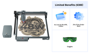 AtomStack A40 Pro V2 Laser Engraver with F60 Air Assist Kit