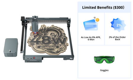 【99% New Refurbished】A40 Pro V2 Laser Engraver with F60 Air Assist Kit