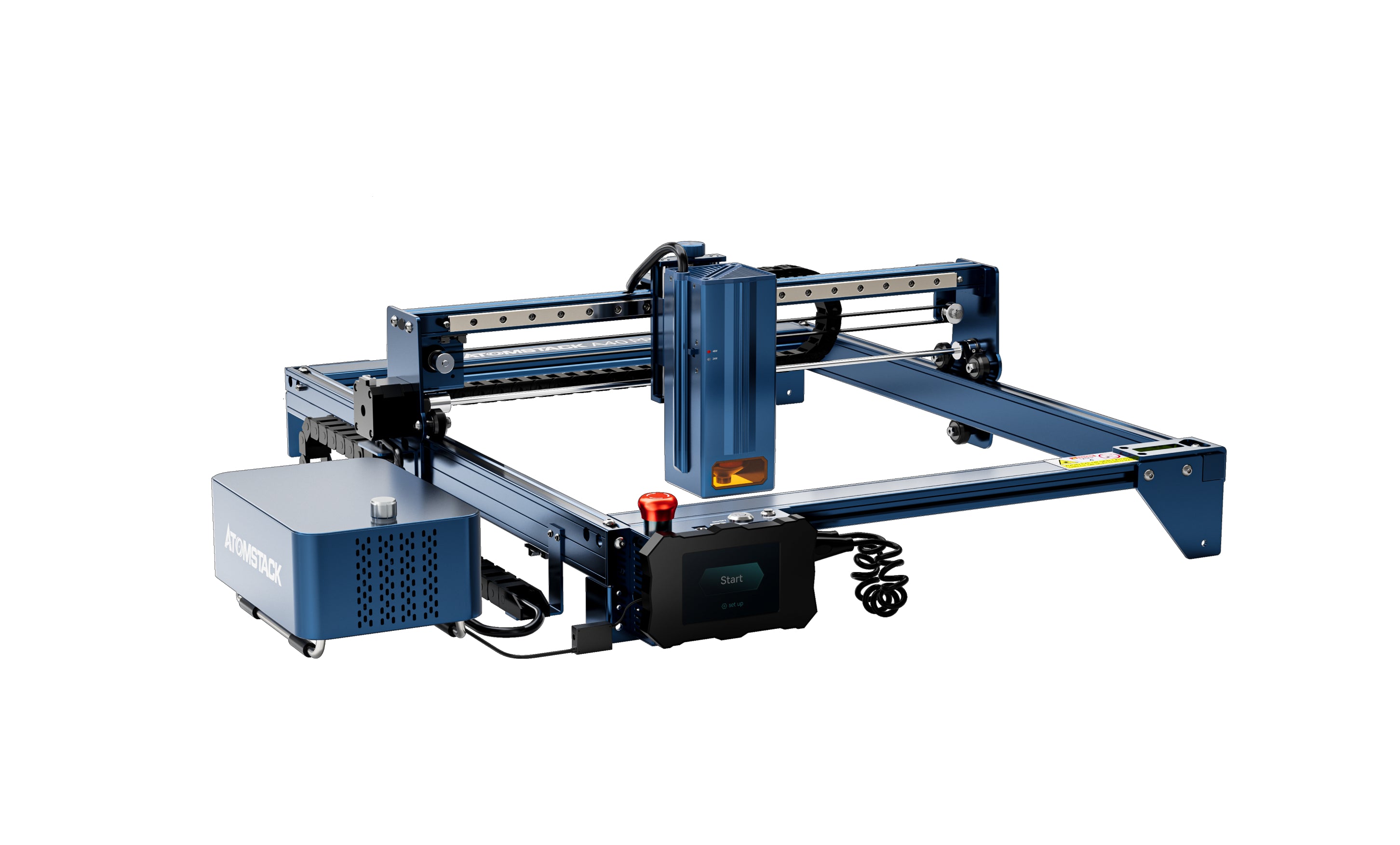 AtomStack A40 Pro Laser Cutter and Engraver Equipped with F60 Air Assist Kit