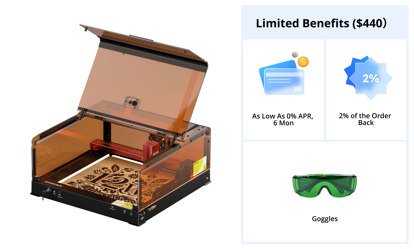 【99% New Refurbished】A48 Ultra Unibody Frame Laser Engraver