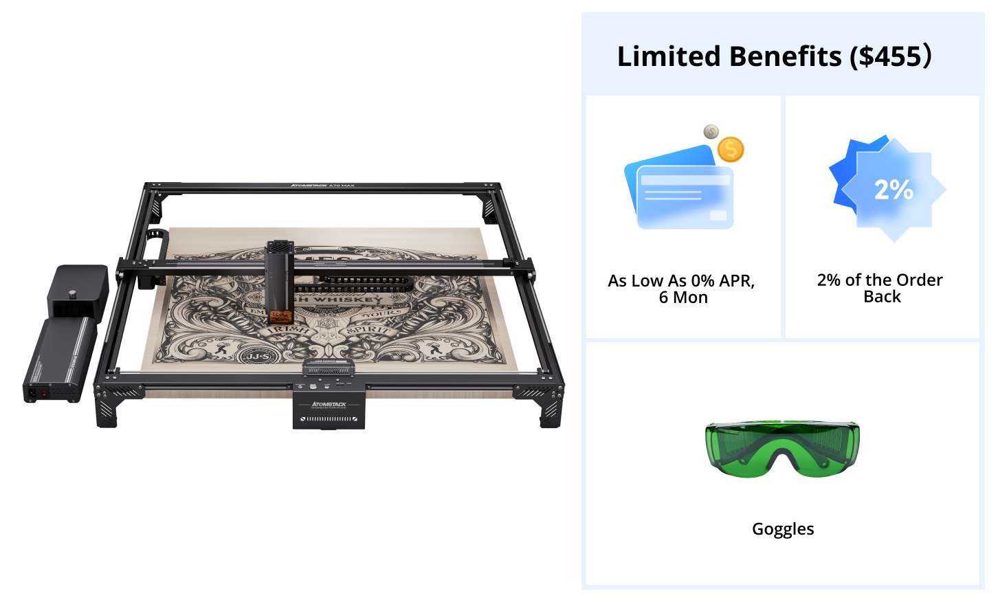 AtomStack A70 Max Laser Cutter