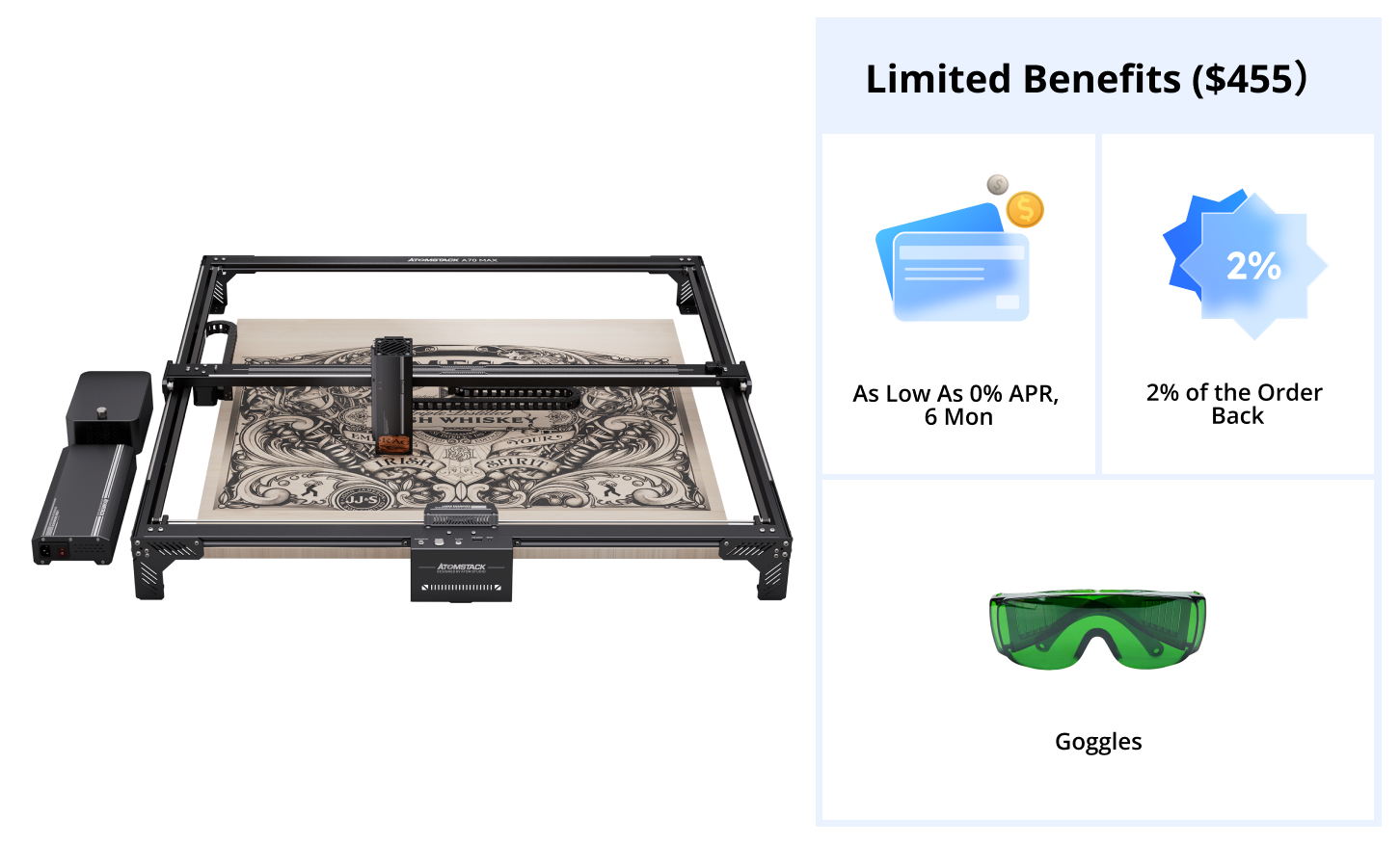 AtomStack A70 Pro Laser Cutter