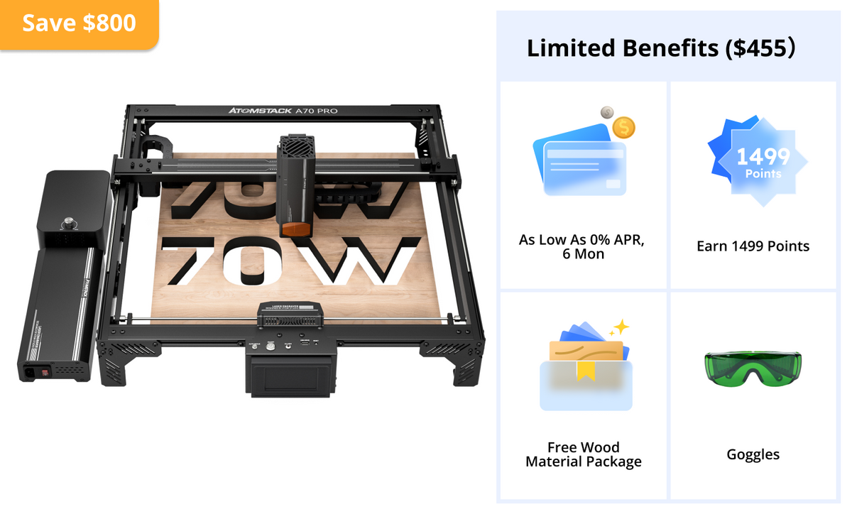 AtomStack A70/ X70 Pro Laser Cutter