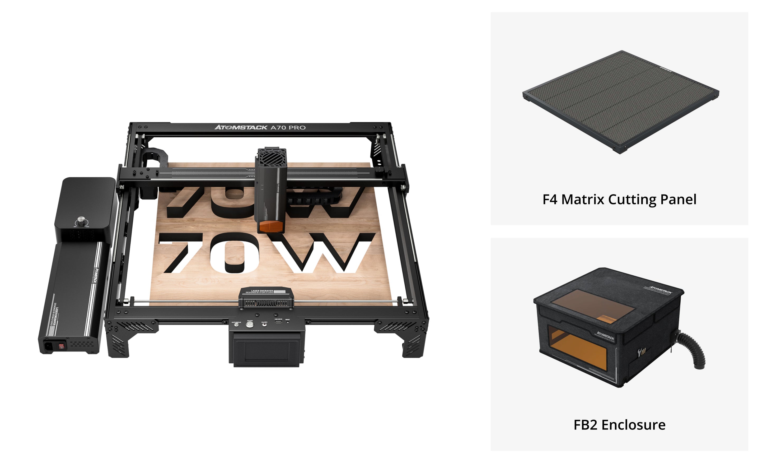 AtomStack A70 Pro Lasergravur- und Schneidemaschine