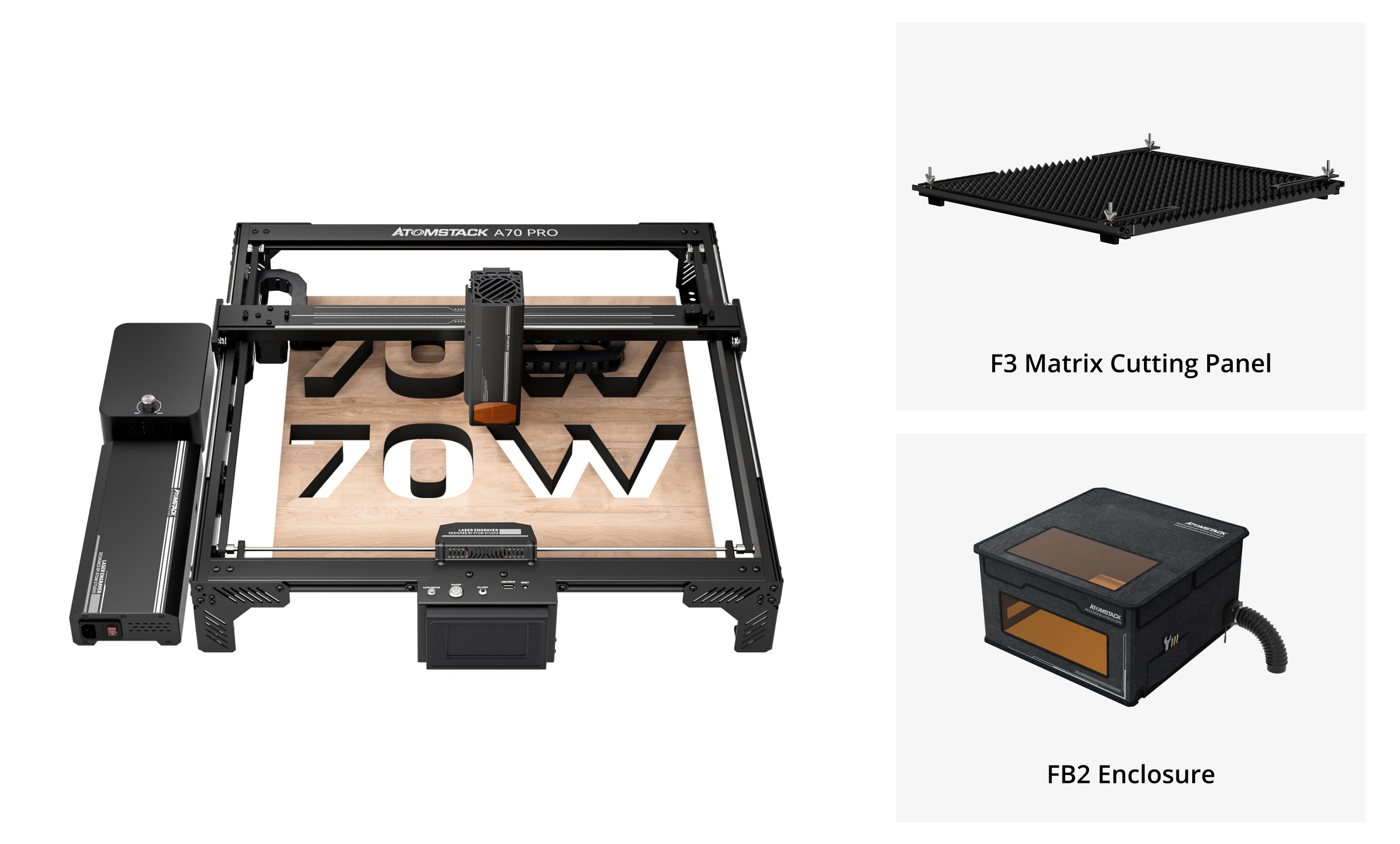 AtomStack A70 Pro Lasergravur- und Schneidemaschine