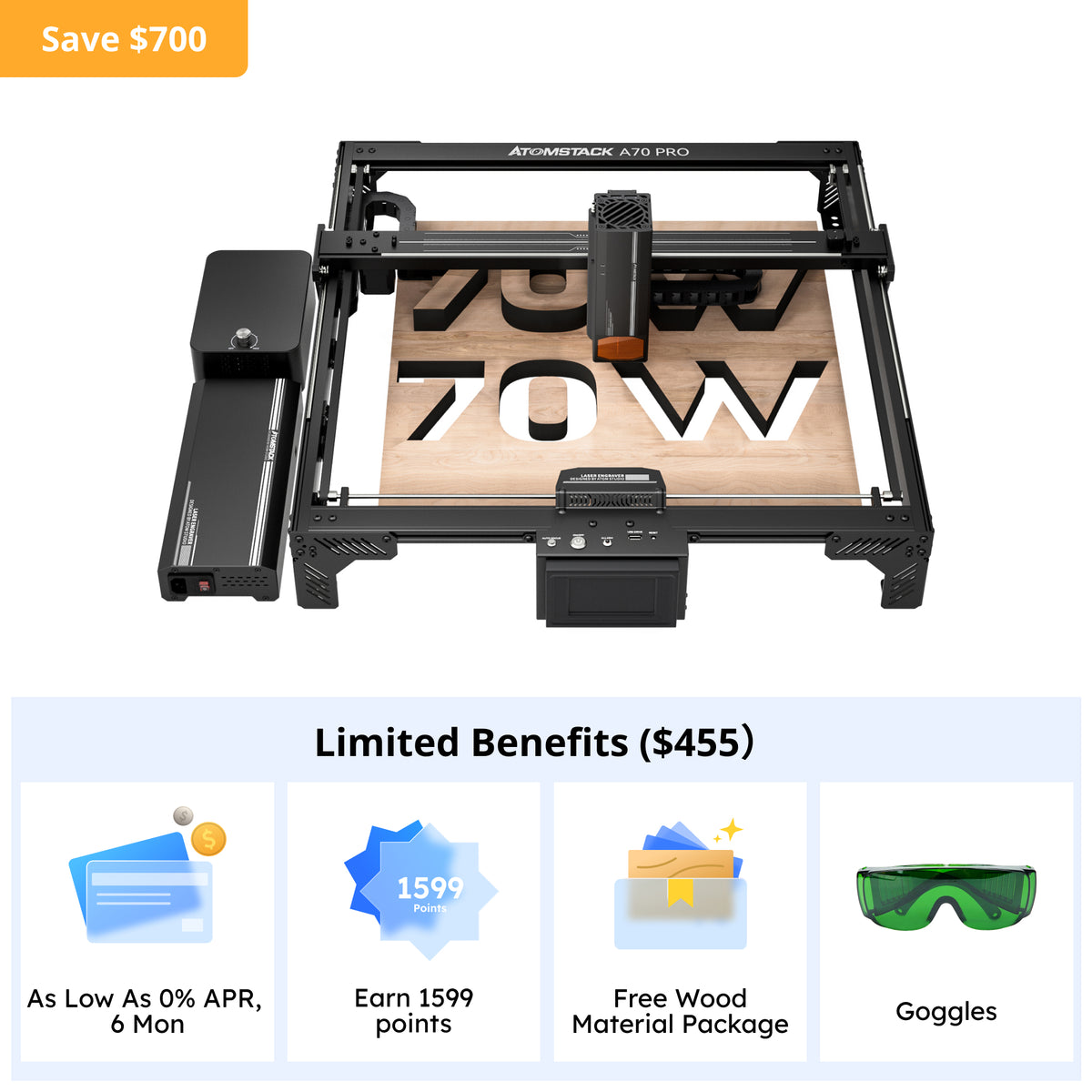 AtomStack A70/ X70 Pro Laser Cutter