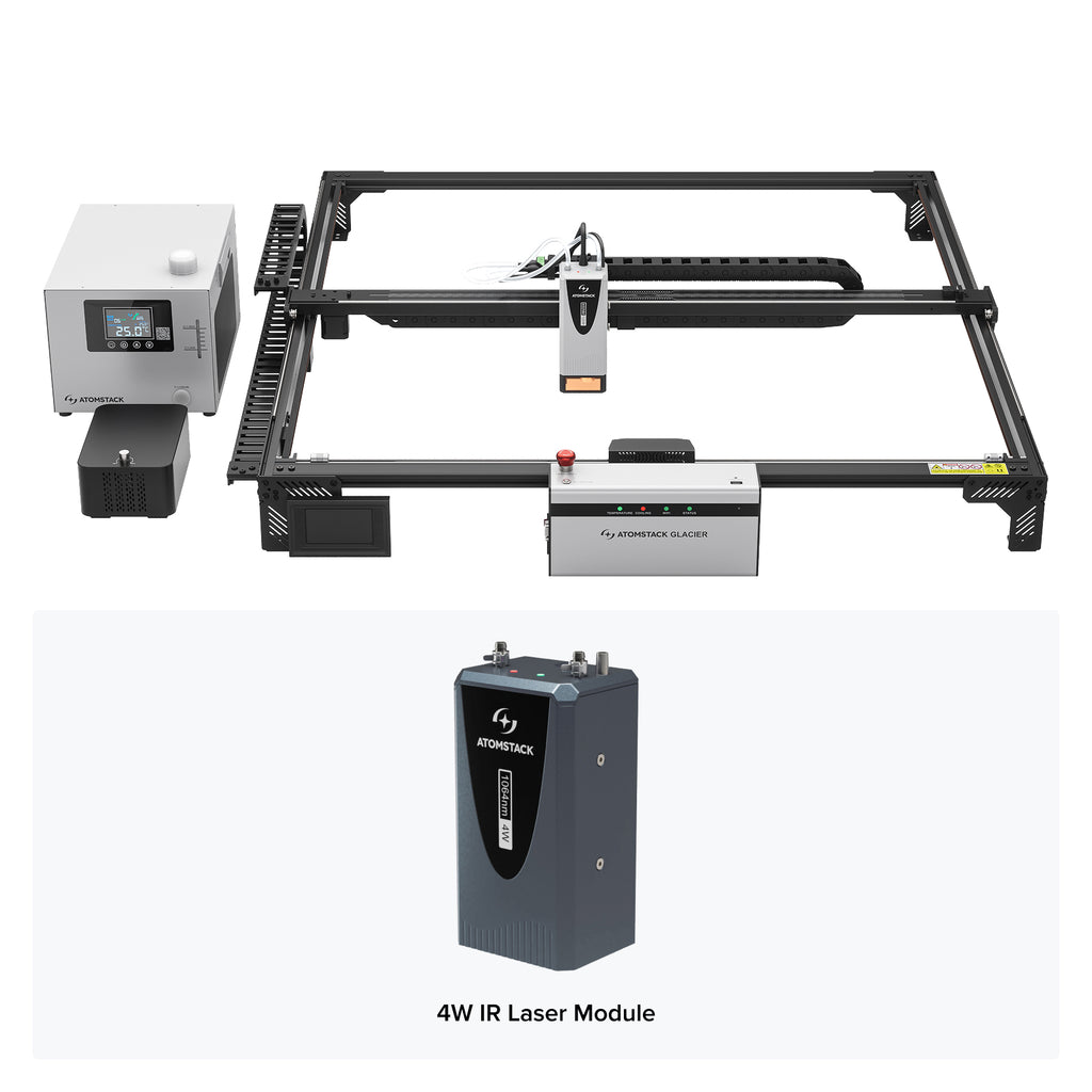 AtomStack Glacier 120 W/90 W wassergekühlter Diodenlasergravierer
