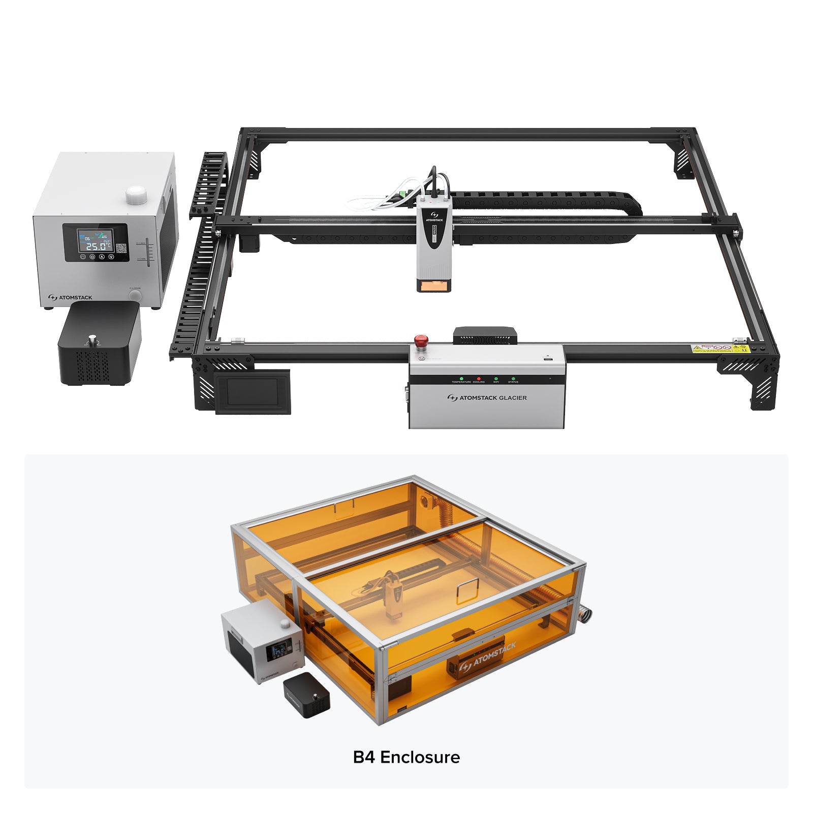 AtomStack Glacier 120W/90W Water-Cooled Diode Laser Engraver