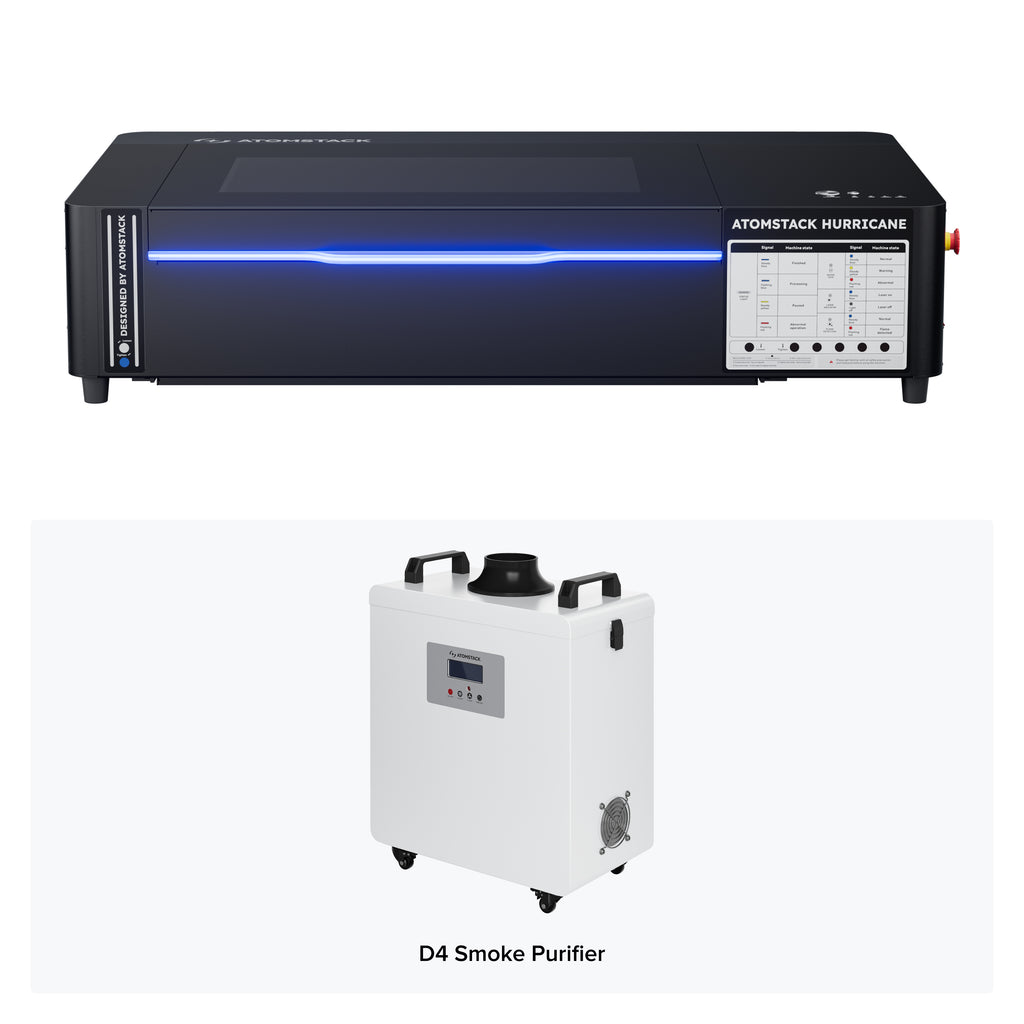AtomStack Hurricane 55W CO2 Laser Cutter