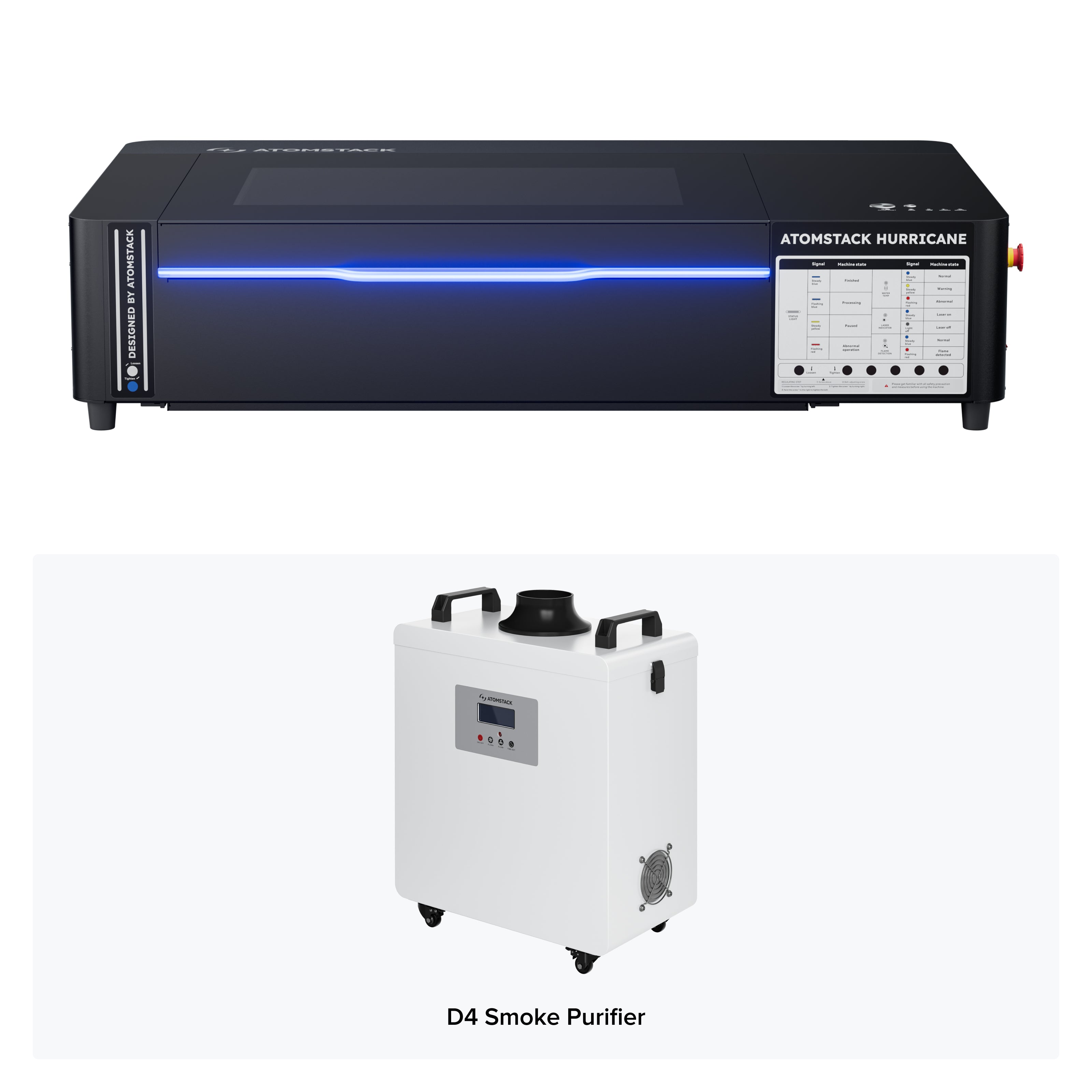 AtomStack Hurricane 55W CO2-Laserschneider