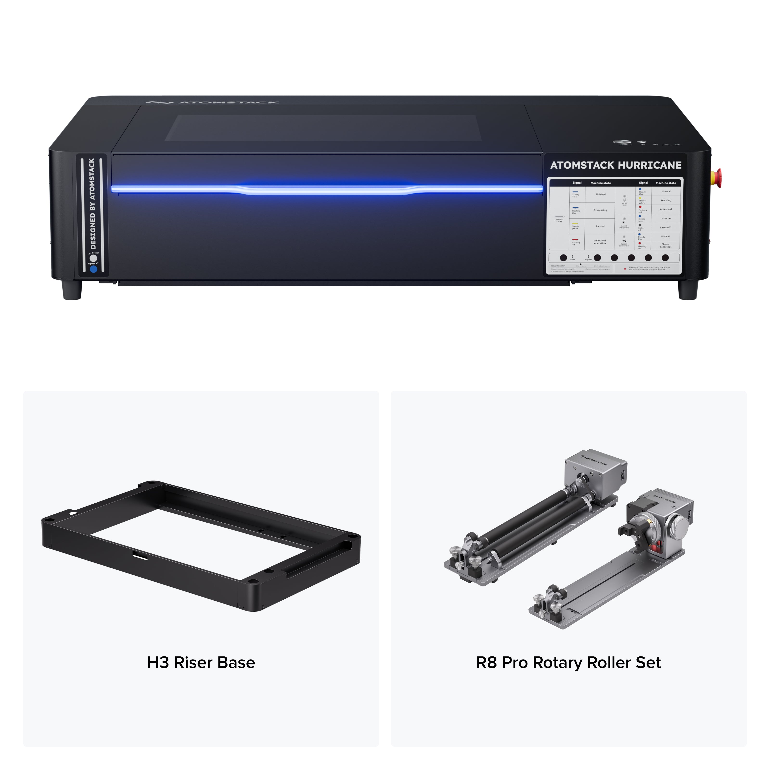 AtomStack Hurricane 55W CO2 Laser Cutter