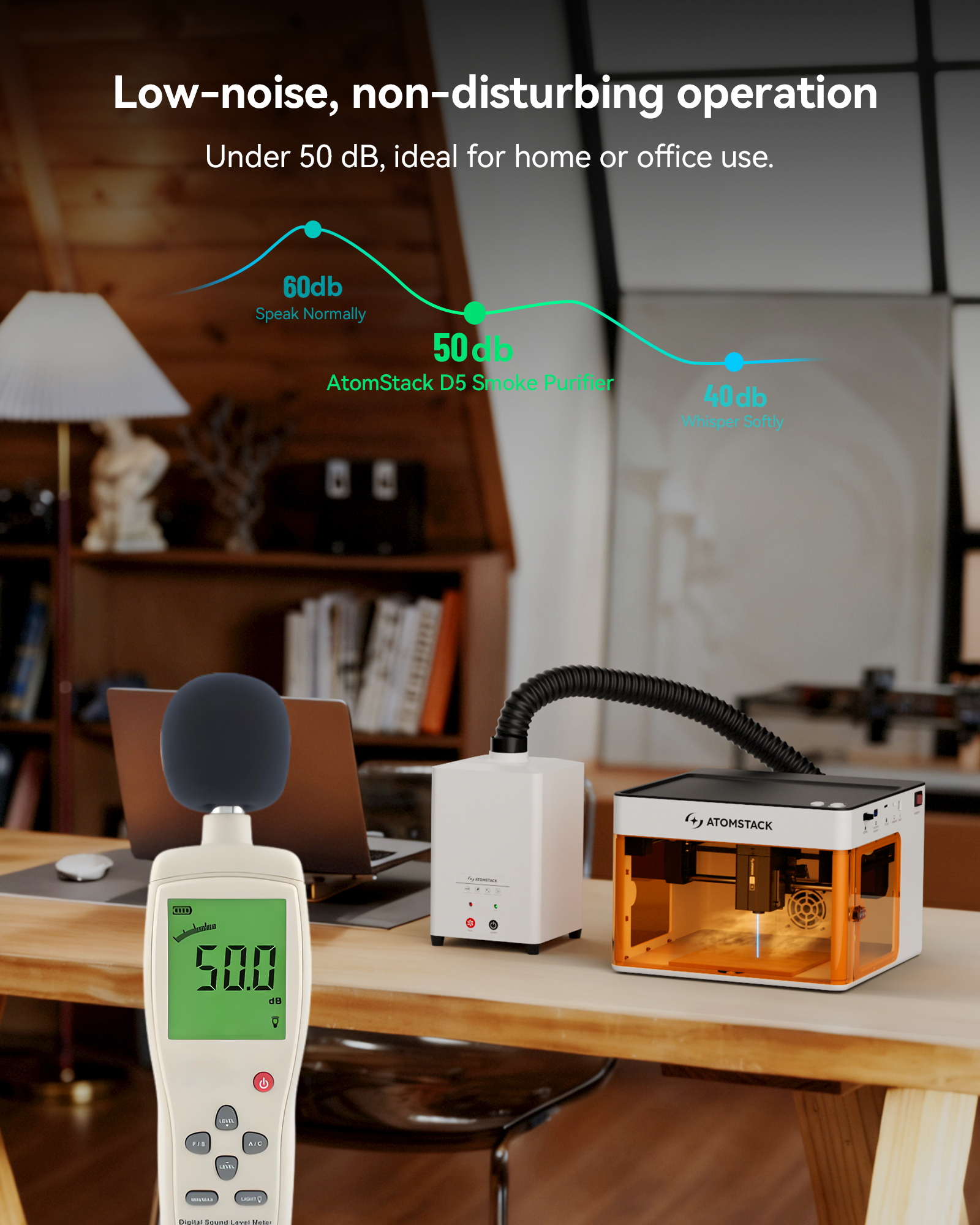 AtomStack D5 Mini Air Purifier for P1