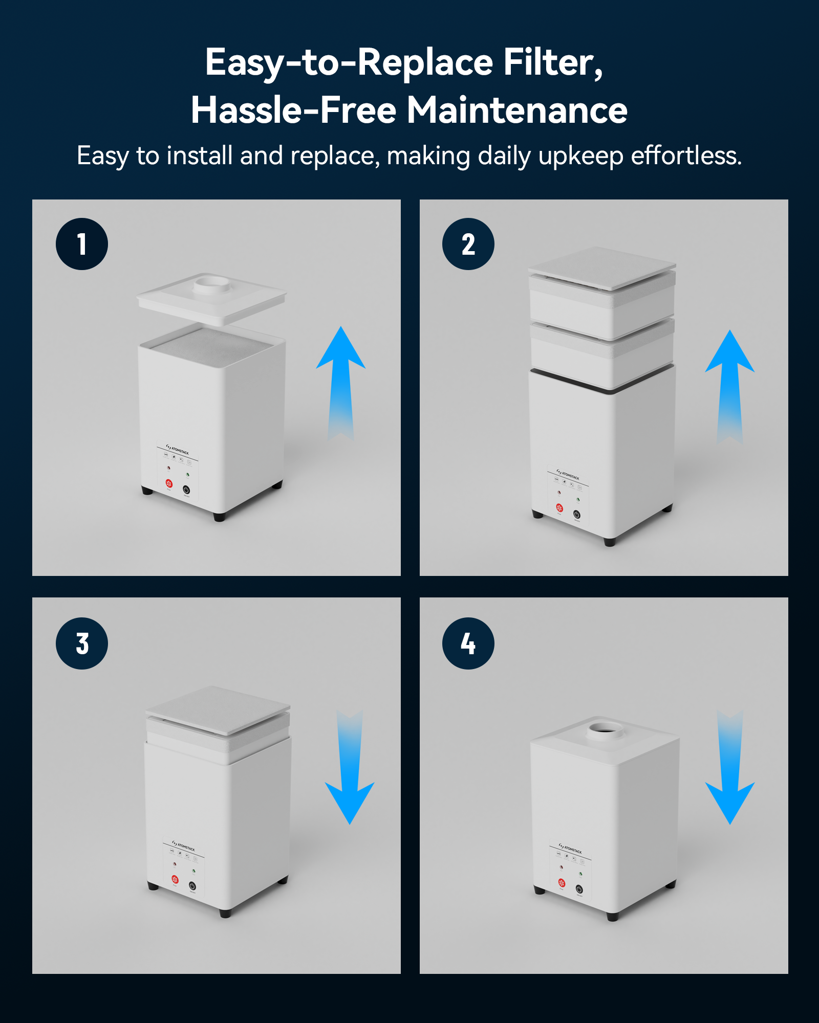 AtomStack D5 Mini Air Purifier for P1