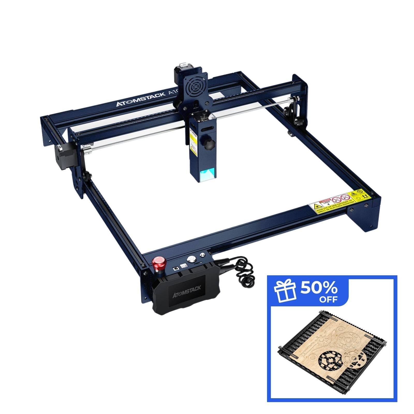 AtomStack A10 Pro Laser Engraver / Cutter 50W Offline With F30 Air Assist & F3 Matrix Panel