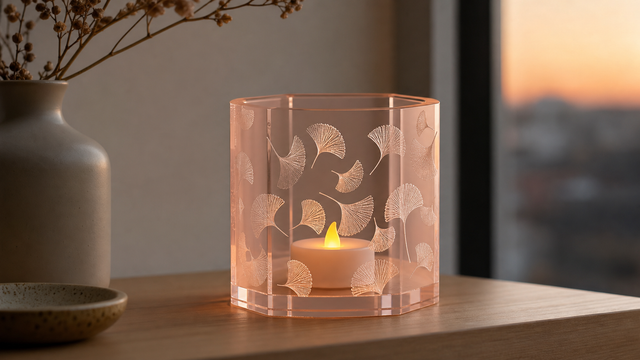 Acrylic Candle Holder