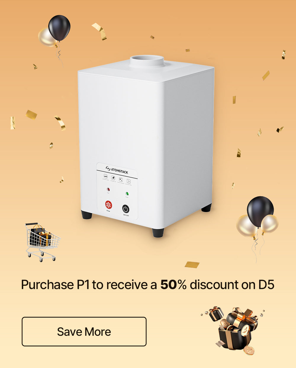 AtomStack D5 Air Purifier