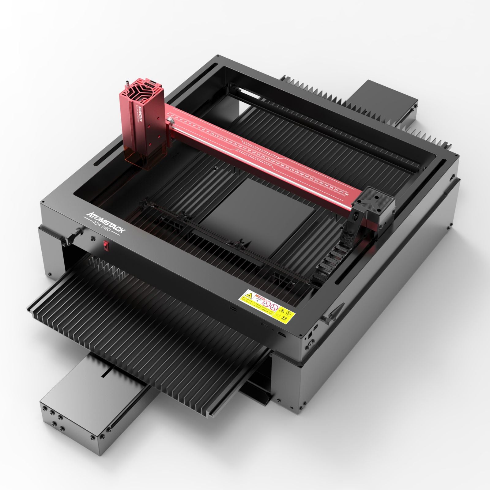 AtomStack A24 PRO Laser Engraver Unibody Frame No Assembly Required with B3 Enclosure and F5 Automatic Conveyor