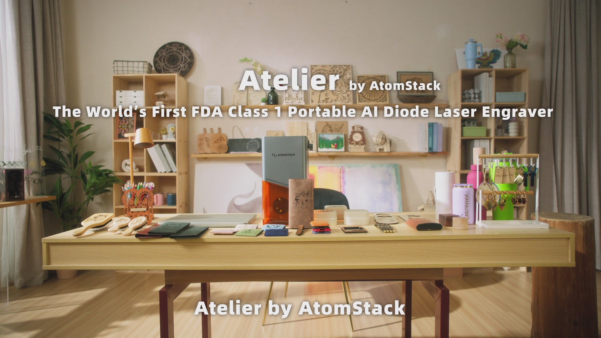 Incisore laser a diodi AI AtomStack Atelier con fotocamera integrata