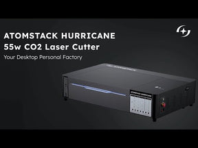 AtomStack Hurricane 55W CO2 Laser Cutter