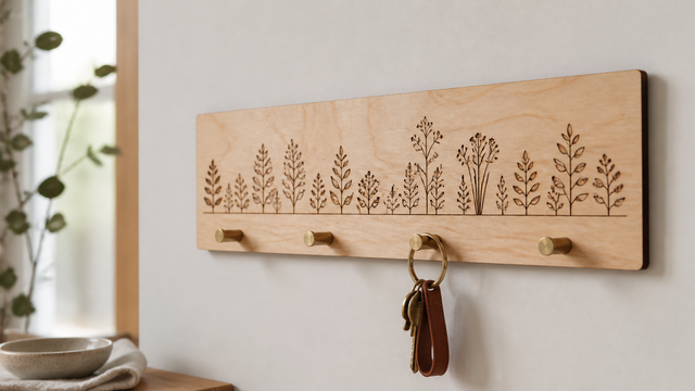 Wooden Key Rack