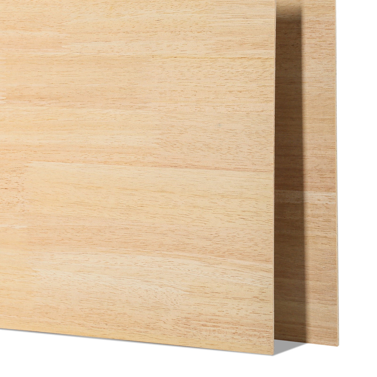 6 Stück Gummibaumholz, gespleißtes Sperrholz, 12 x 12, unbehandeltes Holz für Lasergravur, Schneiden, Basteln