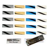 Étiquettes nominatives vierges en acier inoxydable, 4 couleurs, Badges, plaque signalétique 1x3 pour gravure Laser, 20 paquets