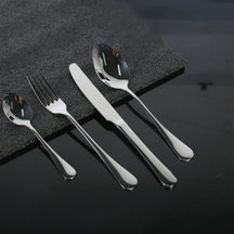 4pcs Stainless Steel Tableware Flatware Cutlery Set Knife Fork Spoon for Home / Gift Box