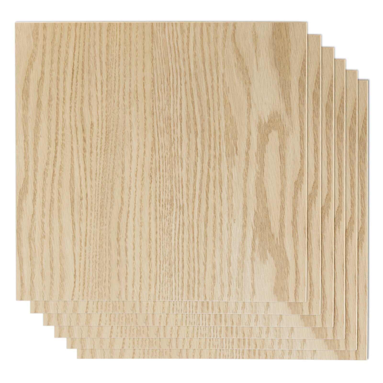 6 Stück Roteichensperrholz 1/8x12 x 12 Bubinga Unbehandeltes Holz zum Basteln, Laserschneiden, Gravieren