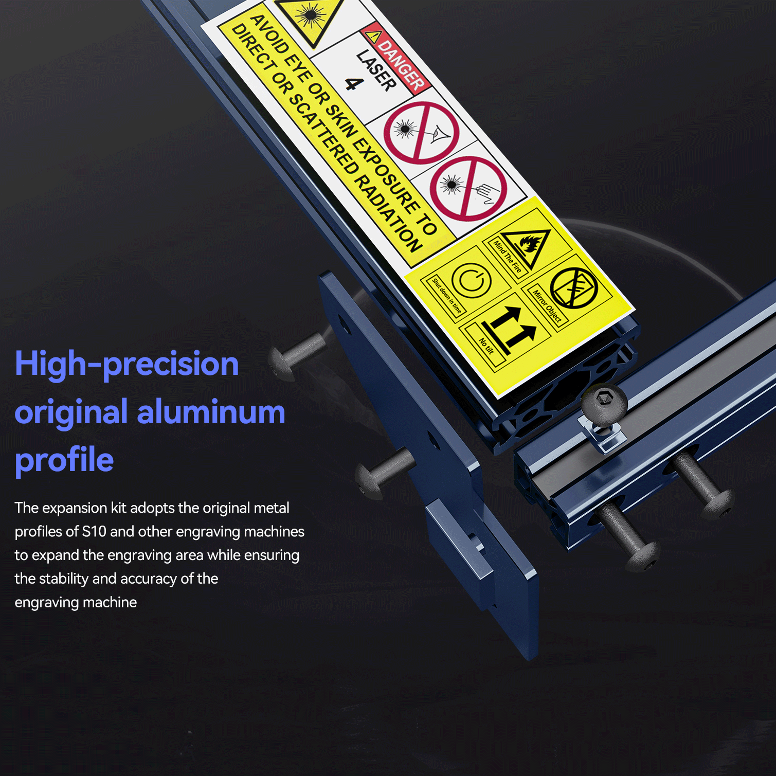 Laser Engraver Frame Kit DIY Laser Engraving Aluminum Profile