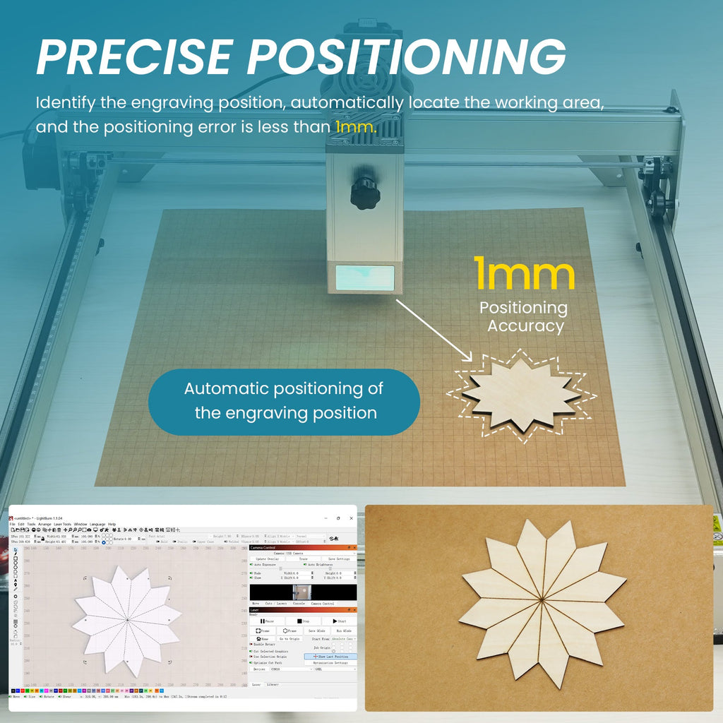 Atomstack Camera Dimensions AtomStack AC1 Precise Positioning LightBurn Camera for Laser Engravers