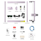 Grabador láser AtomStack A5 Pro reacondicionado, máquina cortadora de grabado láser de 5W para madera y metal, 410x400mm