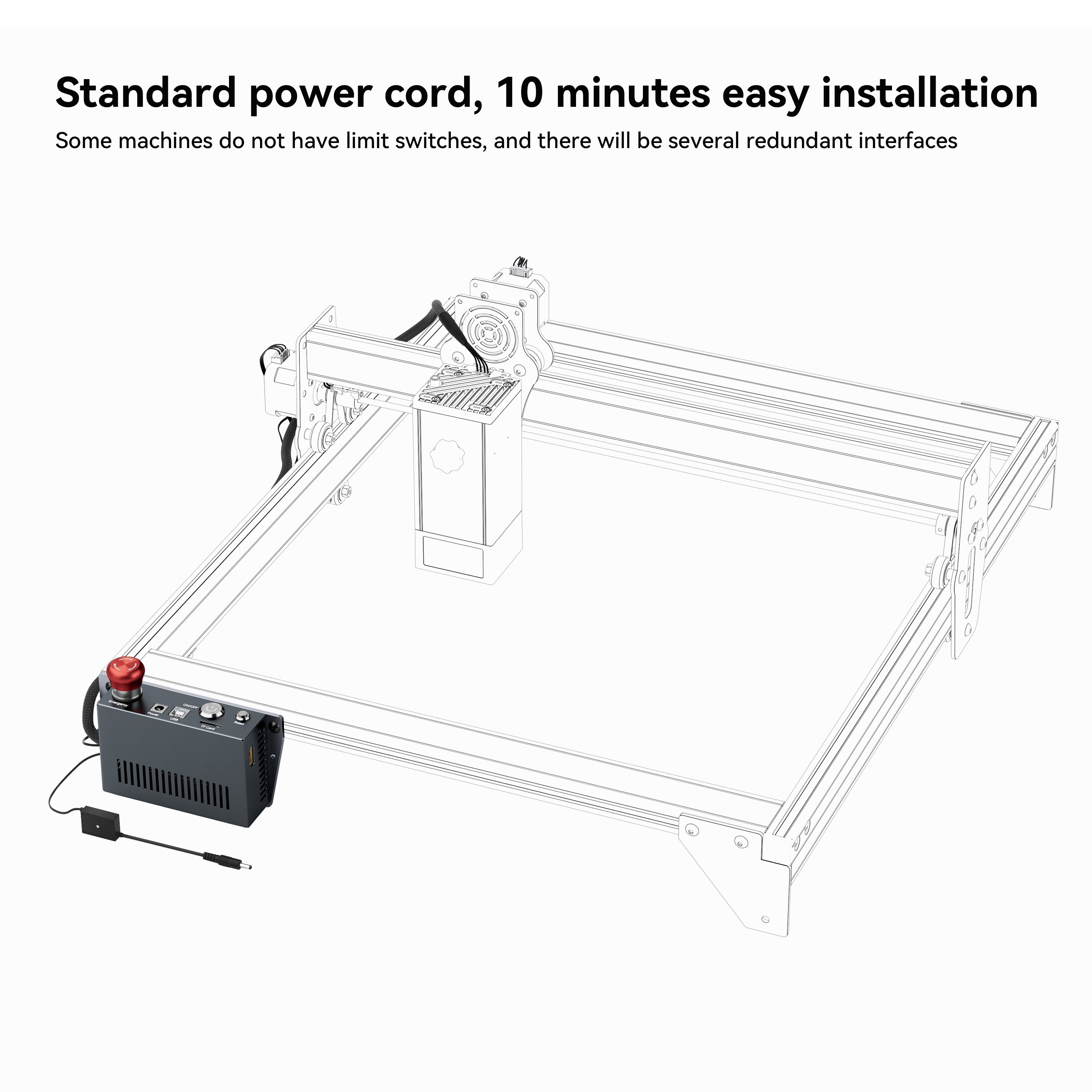 AtomStack AIC1 Auto Air Assist System (Zinnfarbe)
