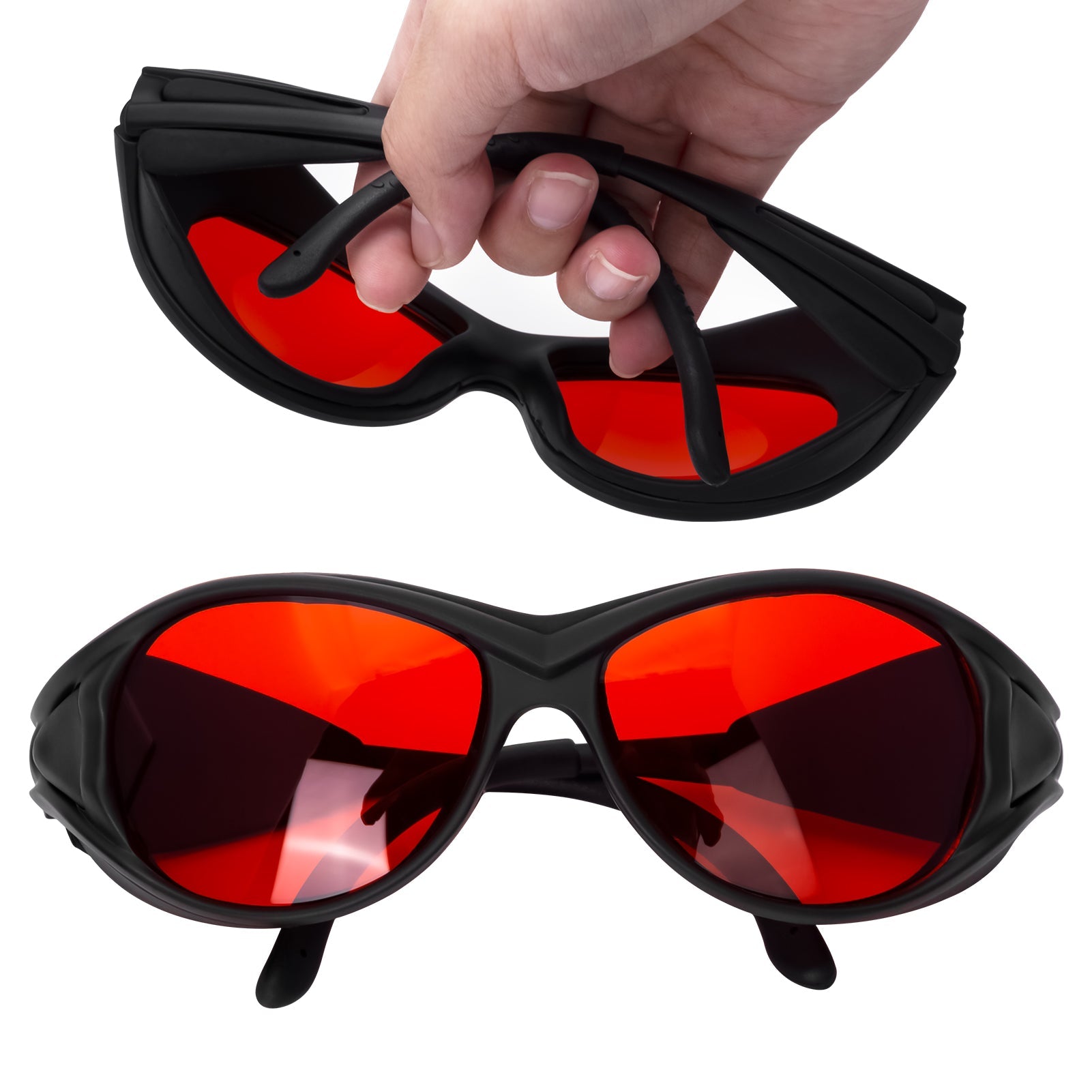 Laser Safety Protective Glasses 190-540nm Protection Wavelength Multi-directional Protection