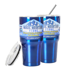 2pcs 30oz Tumbler Stainless Steel Vacuum Insulated Coffee Cup Double Wall Travel Car Mug