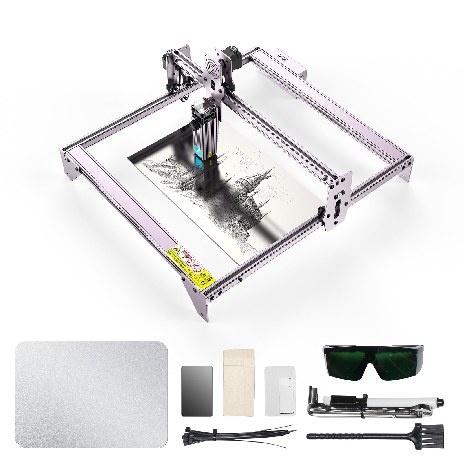 AtomStack A20 Max Large Size Eye Protection Laser Engraver With F60 Air  Assist