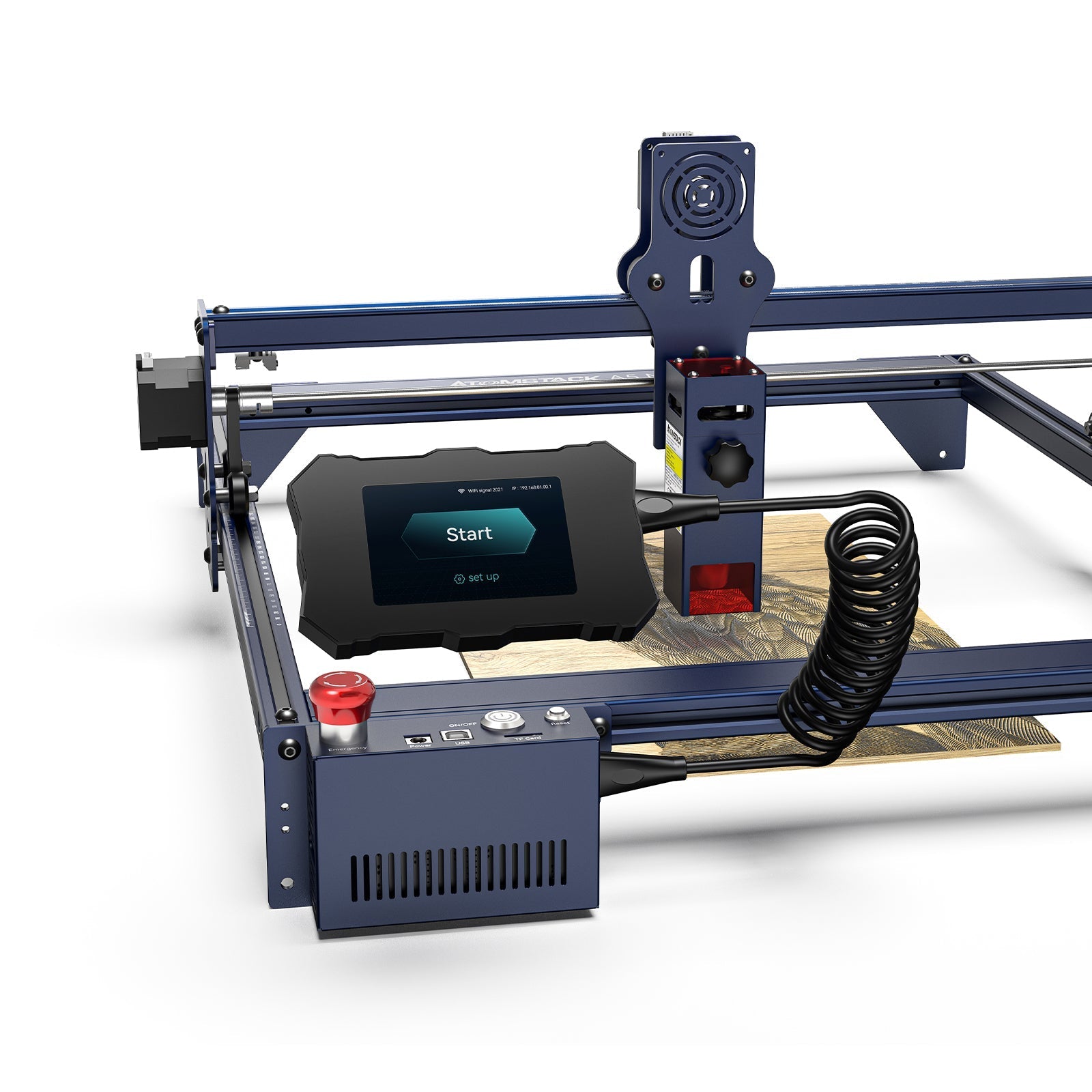 Refurbished AtomStack A5 M50 PRO Laser Engraver 40W Engraving Cutting Machine for Wood Metal 410x400mm