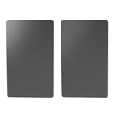 Carte en métal noir en acier inoxydable, 2 pièces, carte à puce NFC, cartes RFID personnalisées, vierge, bricolage, cadeau