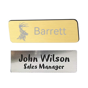 20 Packs 4 Colors Stainless Steel Blank Name Tags Badges Nameplate 1x 3 for Laser Engraving