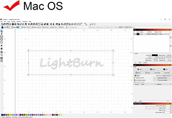 Lightburn Software - Gcode License Key, for Most Diode Laser Engravers